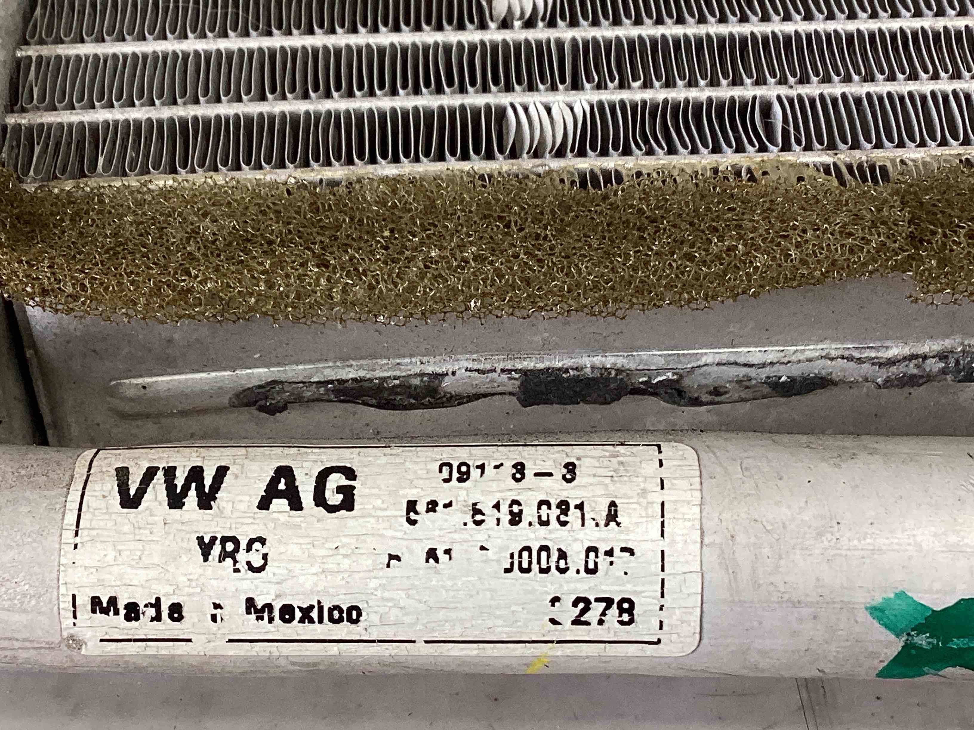 Радіатор обігрівача пічки