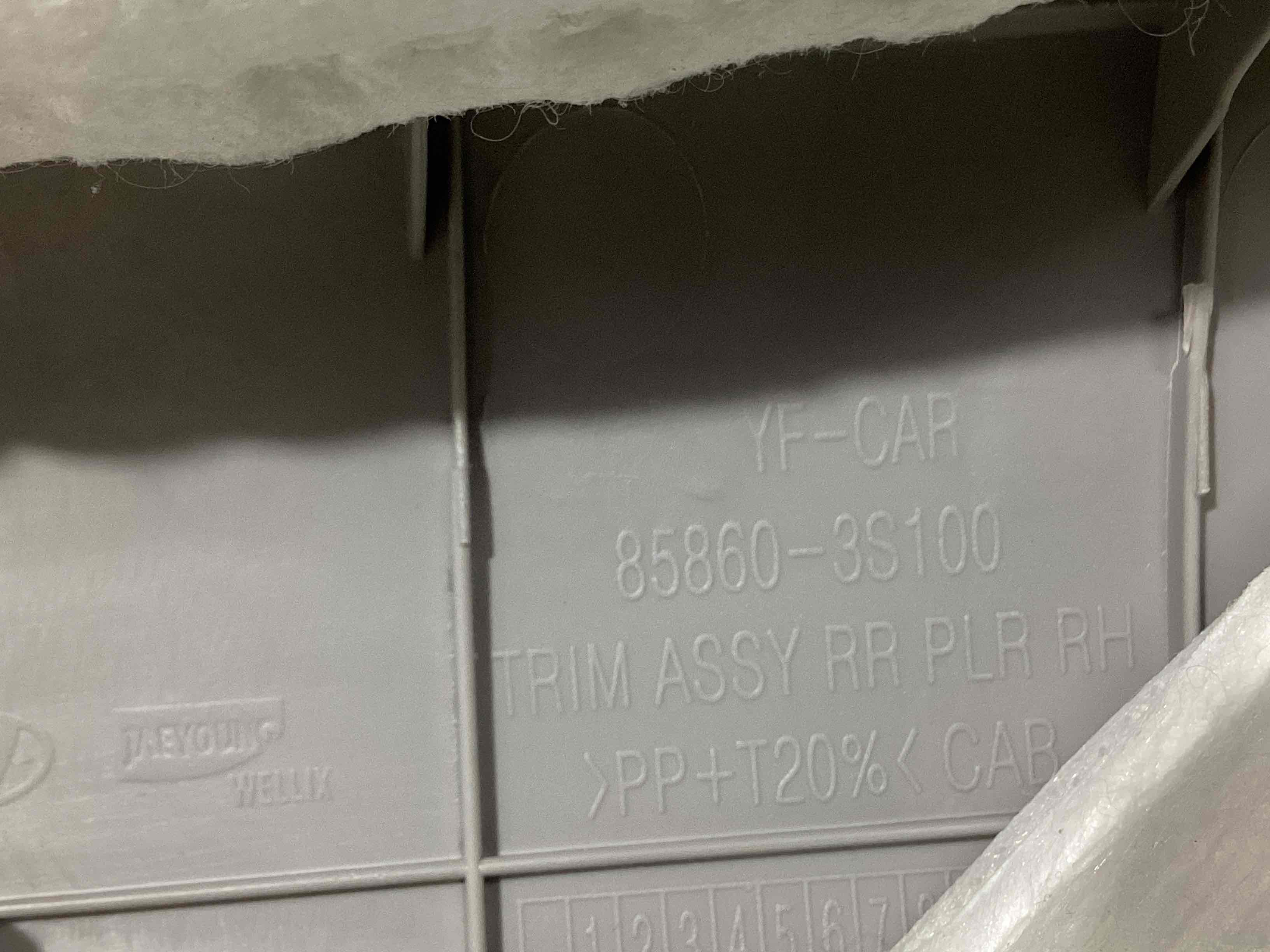 Обшивка задньої стійки права