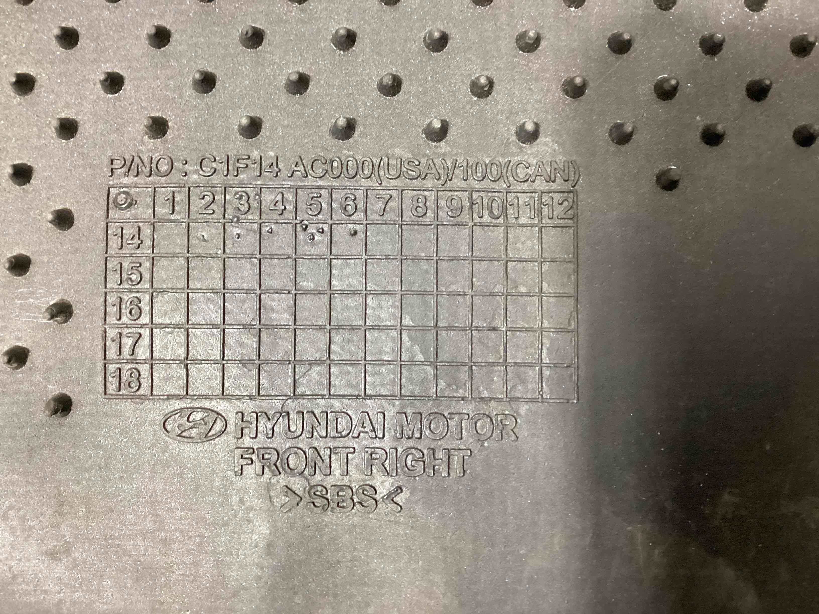 Килимки комплекти, підлога салону